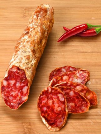 photo saucisson tranché chorizo le marche de babette