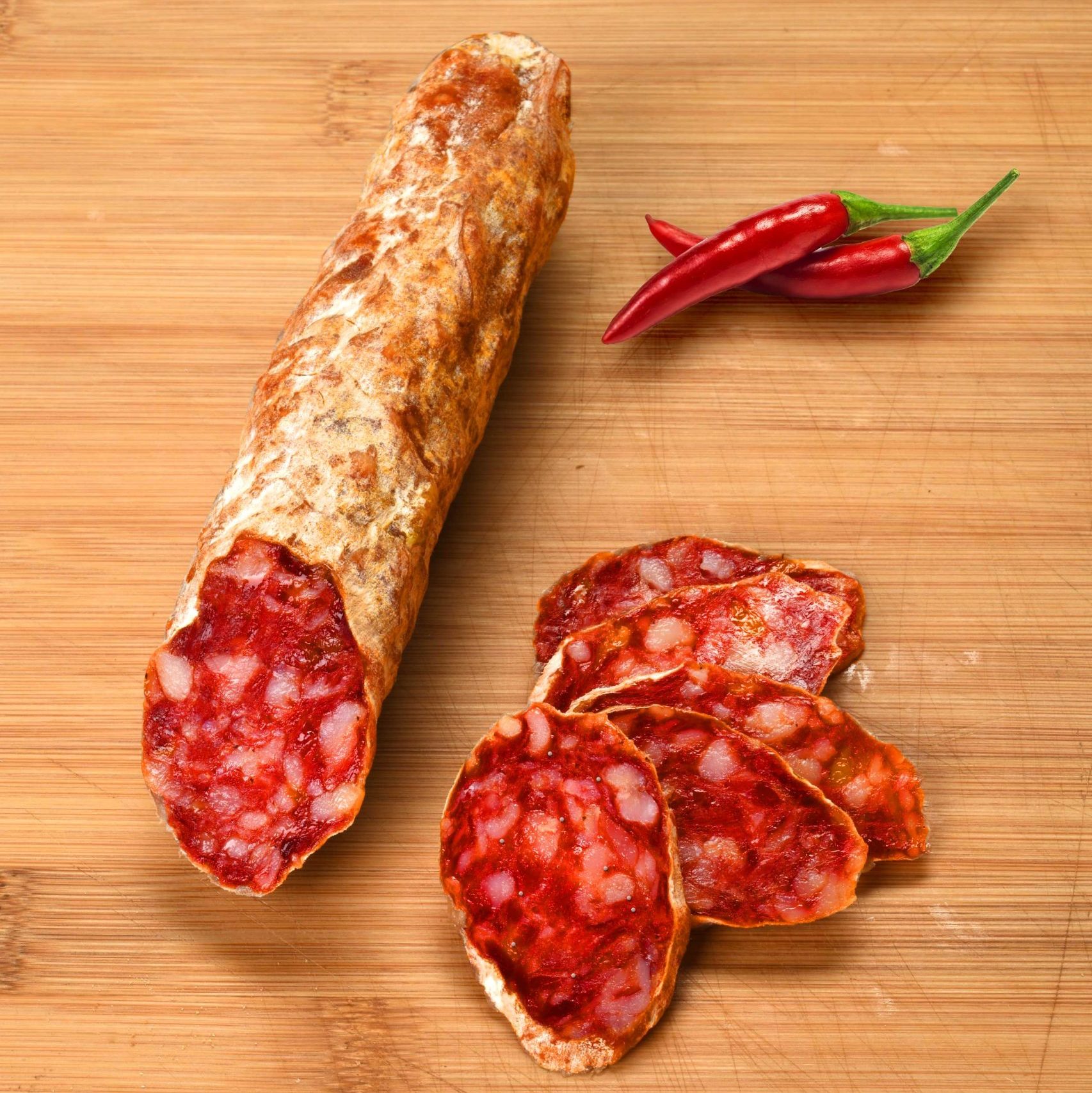 photo saucisson tranché chorizo le marche de babette