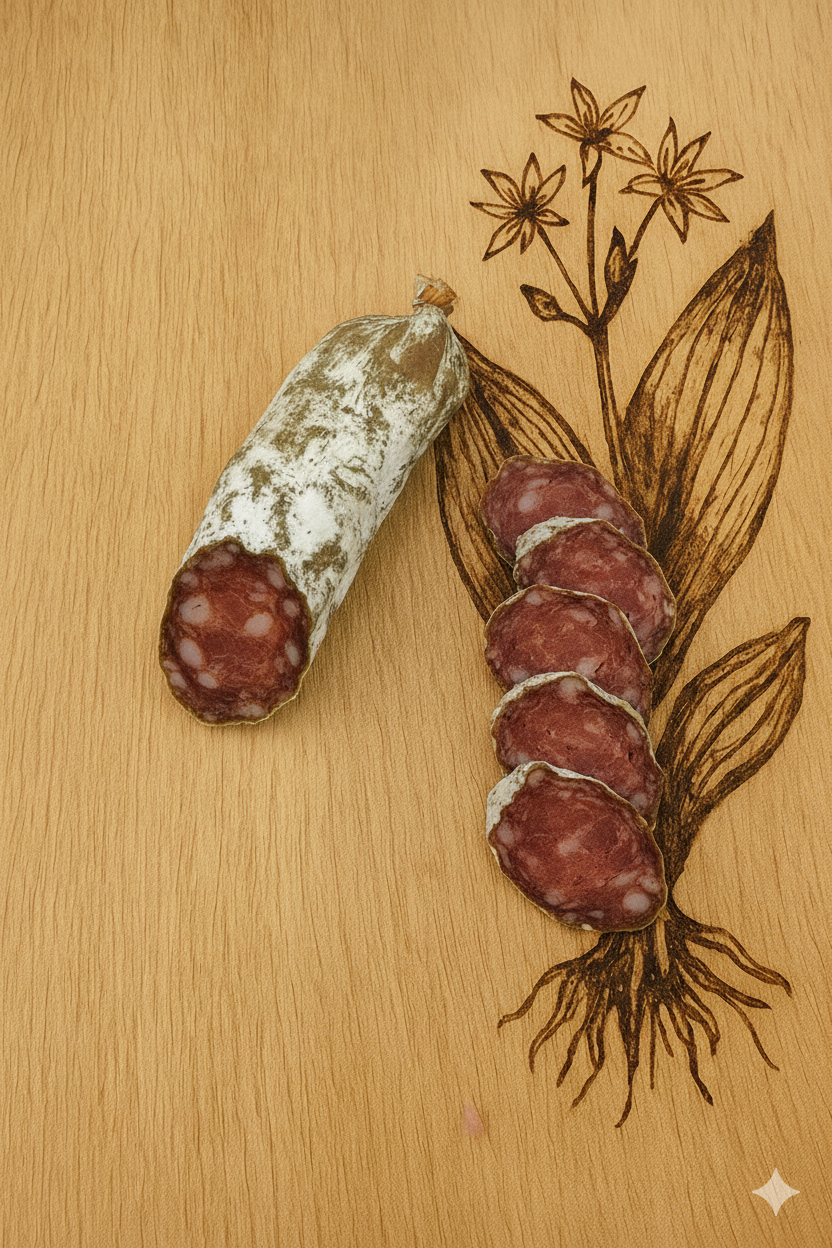 Saucisson Sec Artisanal à l'Ail des Ours