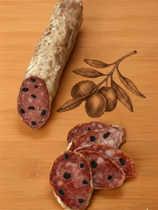 Saucisson Sec Artisanal Olives Noires & Basilic
